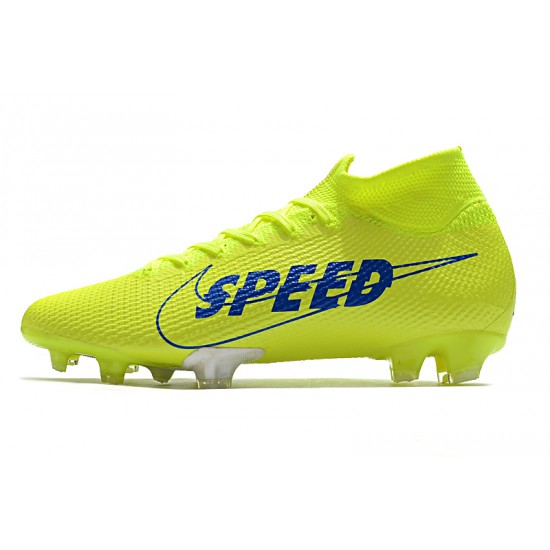 Kopačky Nike Mercurial Superfly 7 Elite FG Volt Zelená Modrý