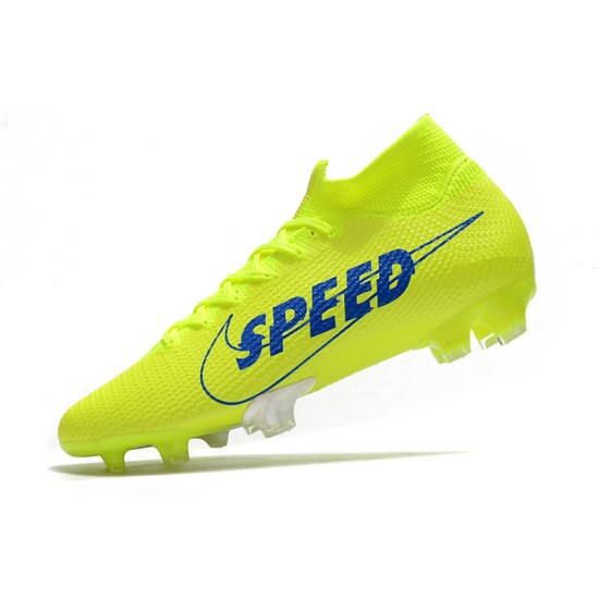 Kopačky Nike Mercurial Superfly 7 Elite FG Volt Zelená Modrý