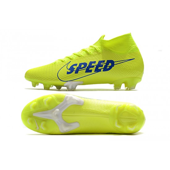 Kopačky Nike Mercurial Superfly 7 Elite FG Volt Zelená Modrý