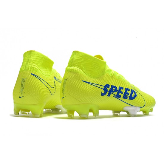 Kopačky Nike Mercurial Superfly 7 Elite FG Volt Zelená Modrý