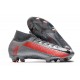 Kopačky Nike Mercurial Superfly 7 Elite FG MetVšechnoic Gray Červené