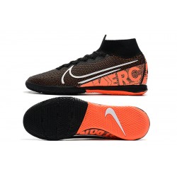 Kopačky Nike Mercurial Superfly 7 Elite MDS IC Flyknit Černá oranžový