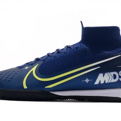 Kopačky Nike Mercurial Superfly 7 Elite MDS IC Flyknit Královská modrá