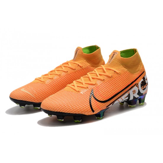 Kopačky Nike Mercurial Superfly 7 Elite SE FG - Laser oranžový Černá