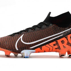 Kopačky Nike Mercurial Superfly 7 Elite SE FG Černá oranžový Bílý