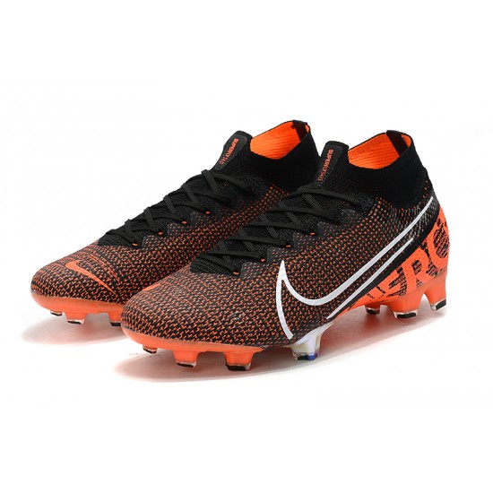 Kopačky Nike Mercurial Superfly 7 Elite SE FG Černá oranžový Bílý