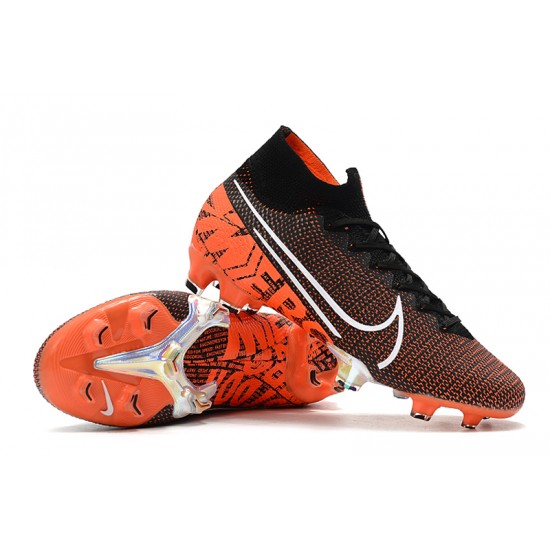 Kopačky Nike Mercurial Superfly 7 Elite SE FG Černá oranžový Bílý