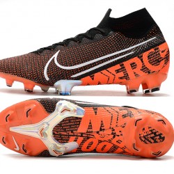 Kopačky Nike Mercurial Superfly 7 Elite SE FG Černá oranžový Bílý