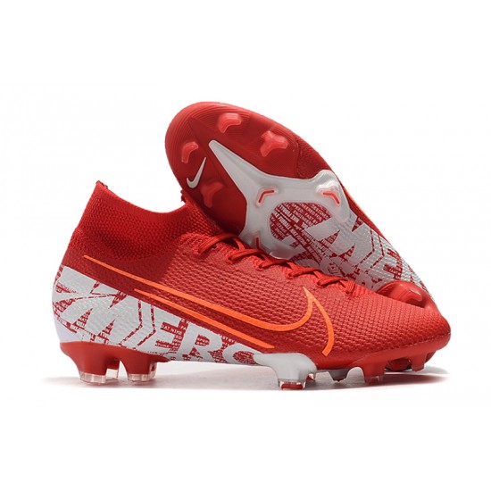 Kopačky Nike Mercurial Superfly 7 Elite SE FG Červené Bílý