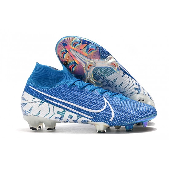 Kopačky Nike Mercurial Superfly 7 Elite SE FG New Lights Modrý Bílý.jpg