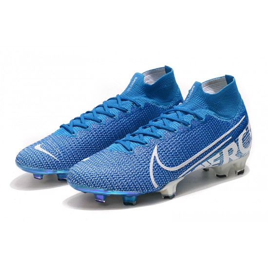 Kopačky Nike Mercurial Superfly 7 Elite SE FG New Lights Modrý Bílý.jpg