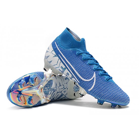 Kopačky Nike Mercurial Superfly 7 Elite SE FG New Lights Modrý Bílý.jpg