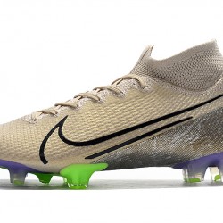 Kopačky Nike Mercurial Superfly 7 Elite SE FG Terra Pack MetVšechnoic Gold Zelená Černá