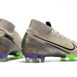 Kopačky Nike Mercurial Superfly 7 Elite SE FG Terra Pack MetVšechnoic Gold Zelená Černá