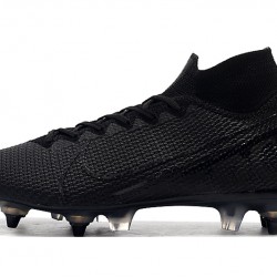 Kopačky Nike Mercurial Superfly 7 Elite SG-PRO AC Flyknit 360 Všechno černé