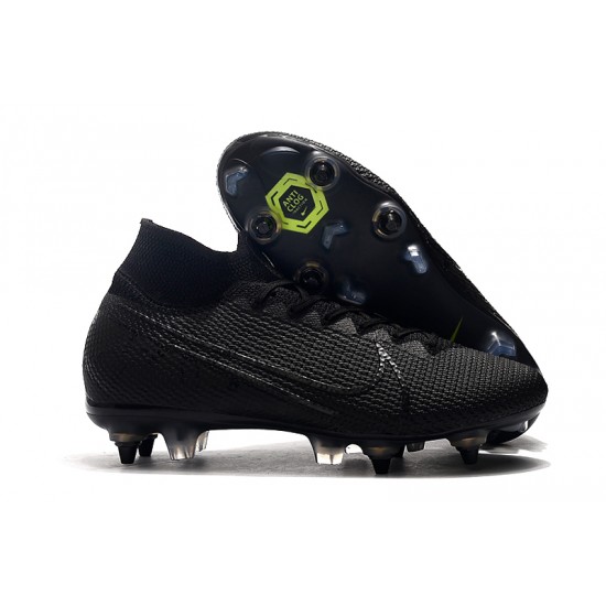 Kopačky Nike Mercurial Superfly 7 Elite SG-PRO AC Flyknit 360 Všechno černé