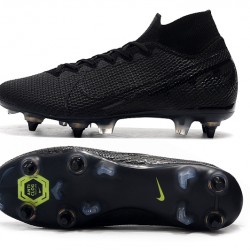 Kopačky Nike Mercurial Superfly 7 Elite SG-PRO AC Flyknit 360 Všechno černé