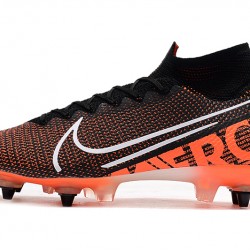 Kopačky Nike Mercurial Superfly 7 Elite SG-PRO AC Flyknit 360 Černá oranžový