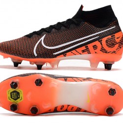 Kopačky Nike Mercurial Superfly 7 Elite SG-PRO AC Flyknit 360 Černá oranžový