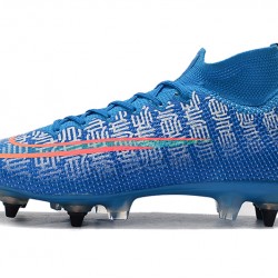 Kopačky Nike Mercurial Superfly 7 Elite SG-PRO AC Flyknit 360 Modrý