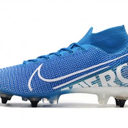 Kopačky Nike Mercurial Superfly 7 Elite SG-PRO AC Flyknit 360 Modrý Bílý