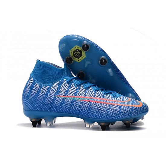 Kopačky Nike Mercurial Superfly 7 Elite SG-PRO AC Flyknit 360 Modrý