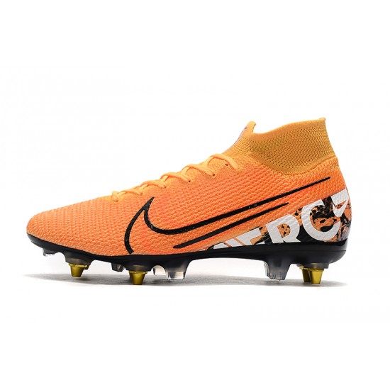 Kopačky Nike Mercurial Superfly 7 Elite SG-PRO AC Flyknit 360 oranžový