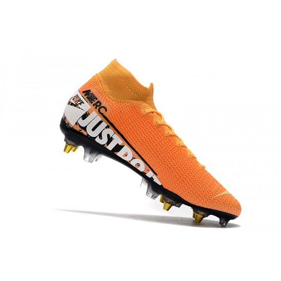 Kopačky Nike Mercurial Superfly 7 Elite SG-PRO AC Flyknit 360 oranžový