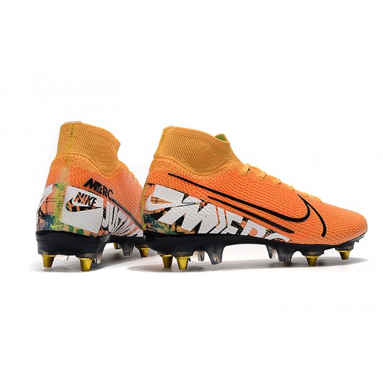 Kopačky Nike Mercurial Superfly 7 Elite SG-PRO AC Flyknit 360 oranžový