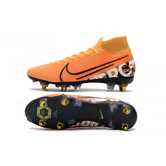 Kopačky Nike Mercurial Superfly 7 Elite SG-PRO AC Flyknit 360 oranžový