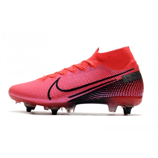 Kopačky Nike Mercurial Superfly 7 Elite SG-PRO AC Flyknit 360 Růžový Černá