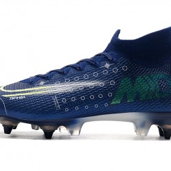 Kopačky Nike Mercurial Superfly 7 Elite SG-PRO AC Flyknit 360 Královská modrá