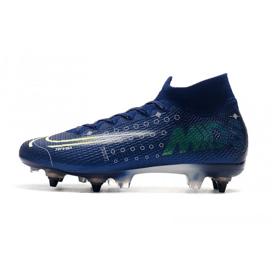 Kopačky Nike Mercurial Superfly 7 Elite SG-PRO AC Flyknit 360 Královská modrá