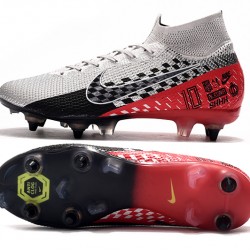 Kopačky Nike Mercurial Superfly 7 Elite SG-PRO AC Flyknit 360 Stříbrný Červené Černá