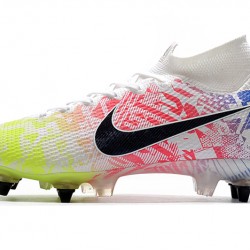 Kopačky Nike Mercurial Superfly 7 Elite SG-PRO AC Flyknit 360 Bílý Růžový Zelená