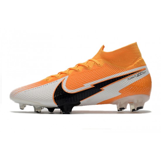 Kopačky Nike Mercurial Superfly 7 Pro Elite FG oranžový Bílý Černá