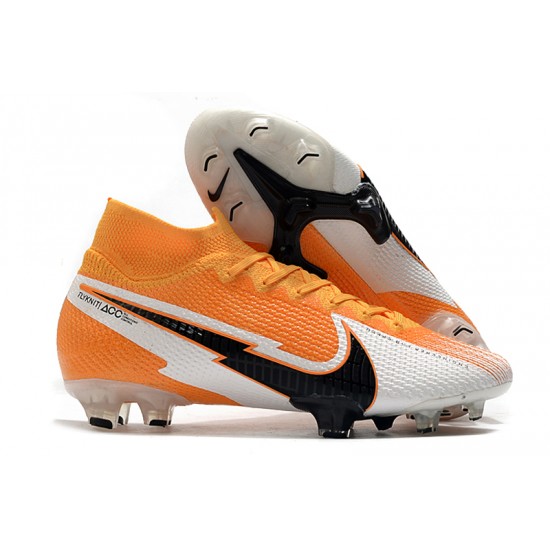 Kopačky Nike Mercurial Superfly 7 Pro Elite FG oranžový Bílý Černá