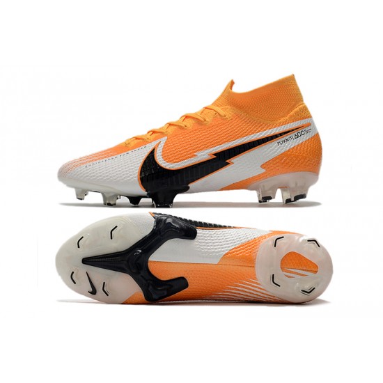 Kopačky Nike Mercurial Superfly 7 Pro Elite FG oranžový Bílý Černá