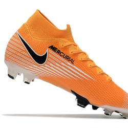 Kopačky Nike Mercurial Superfly 7 Pro Elite FG oranžový Bílý Černá