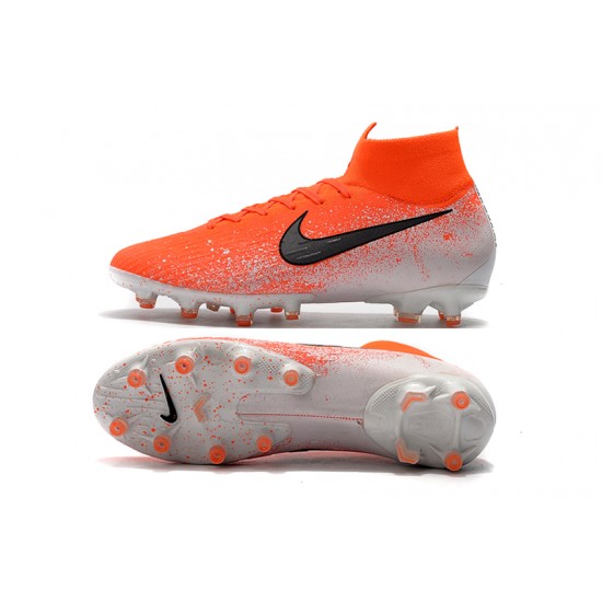 Kopačky Nike Mercurial Superfly VI 360 Elite AG Euphoria Pack - oranžový Černá Bílý