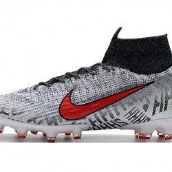 Kopačky Nike Mercurial Superfly VI 360 Elite AG Šedá Bílý Červené