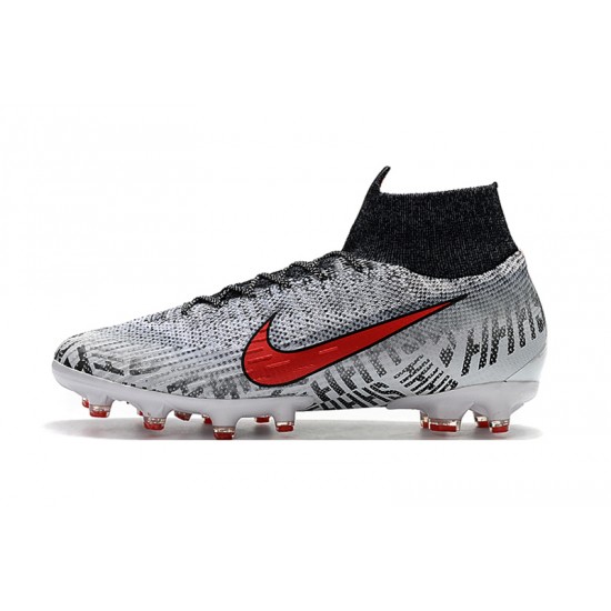 Kopačky Nike Mercurial Superfly VI 360 Elite AG Šedá Bílý Červené