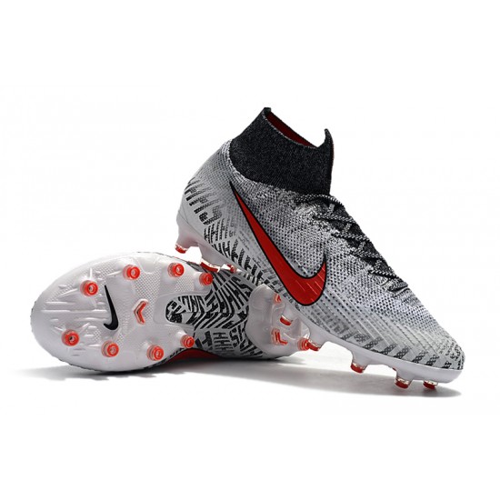 Kopačky Nike Mercurial Superfly VI 360 Elite AG Šedá Bílý Červené