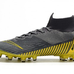 Kopačky Nike Mercurial Superfly VI 360 Elite AG Šedá Žlutá