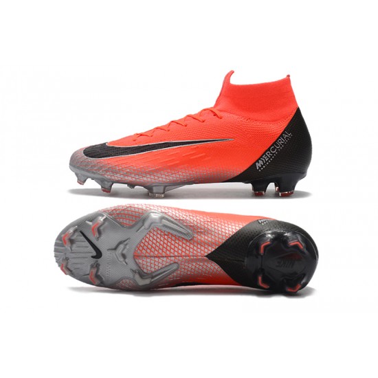 Kopačky Nike Mercurial Superfly VI 360 Elite CR7 FG MetVšechnoic Nachový Červené