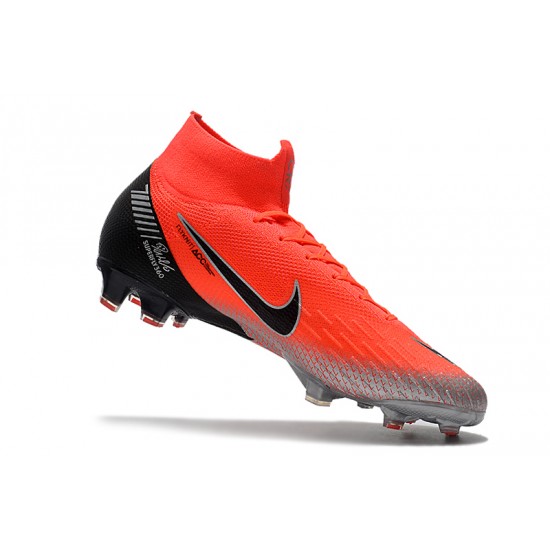 Kopačky Nike Mercurial Superfly VI 360 Elite CR7 FG MetVšechnoic Nachový Červené