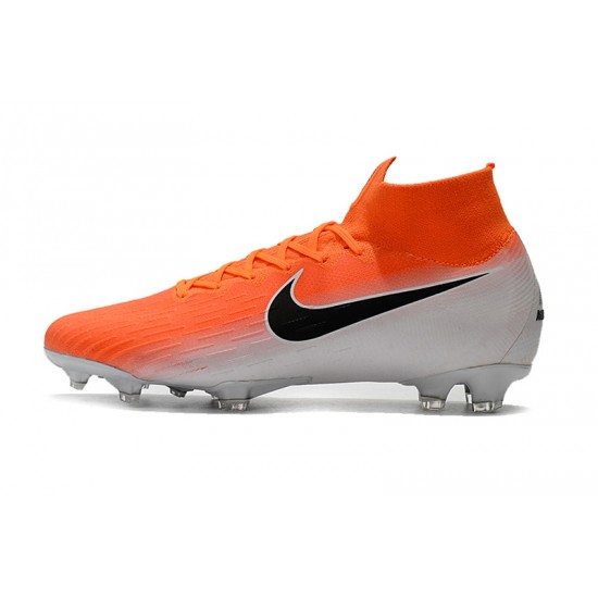 Kopačky Nike Mercurial Superfly VI 360 Elite CR7 FG oranžový Bílý Černá