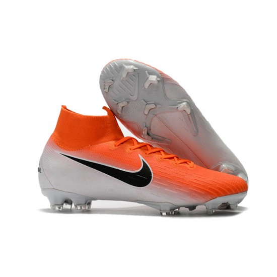 Kopačky Nike Mercurial Superfly VI 360 Elite CR7 FG oranžový Bílý Černá