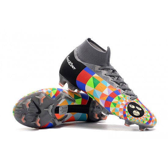 Kopačky Nike Mercurial Superfly VI 360 Elite FG Dani Alves - Černá Šedá Colorful