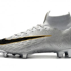 Kopačky Nike Mercurial Superfly VI 360 Elite FG MetVšechnoic Stříbrný Černá